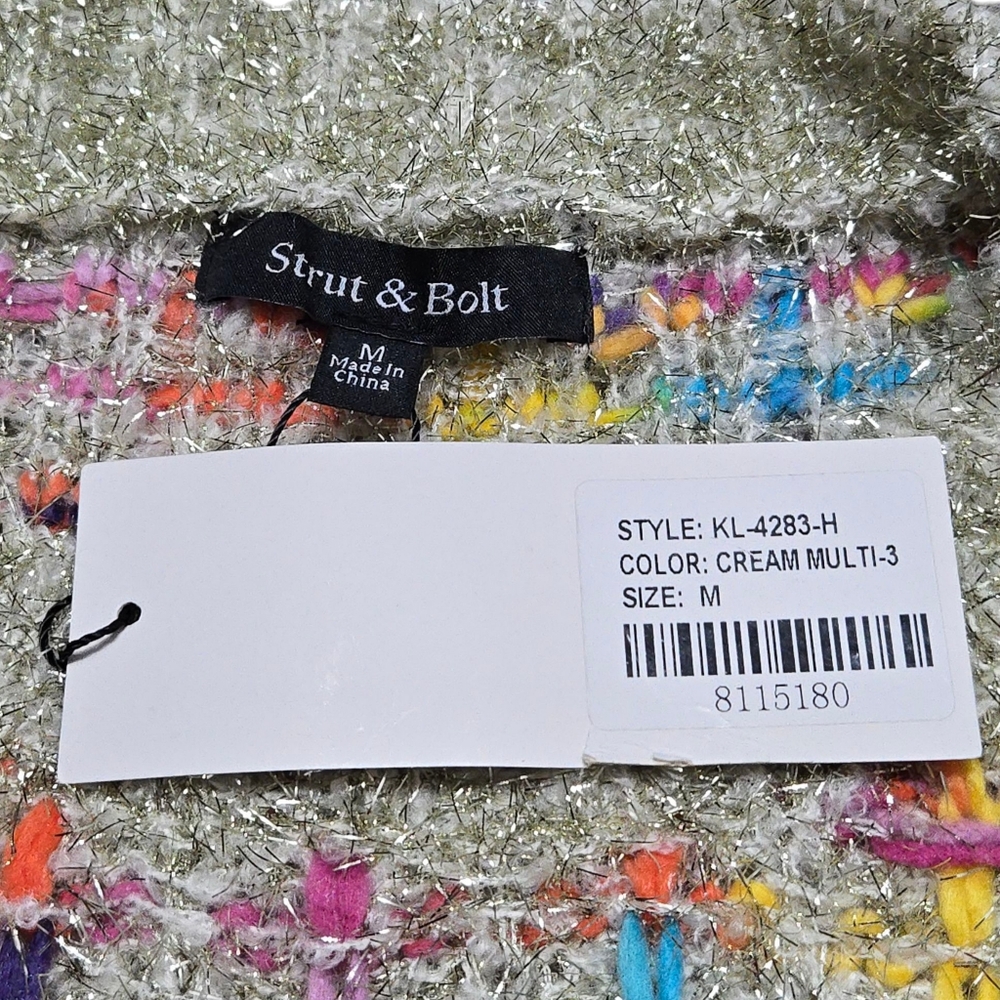 Strut & Bolt Metallic Tweed Knit Sweater - Picture 4 of 4